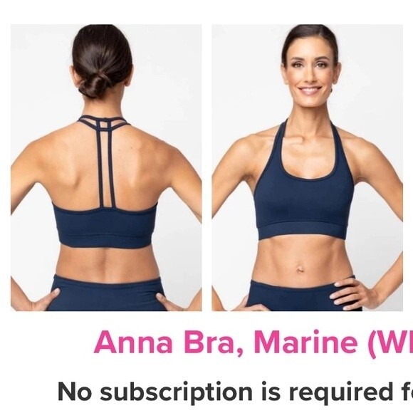 Whisper Activewear Anna Bra and Legging Set in Heathered Plum L NWOT - Picture 2 of 10